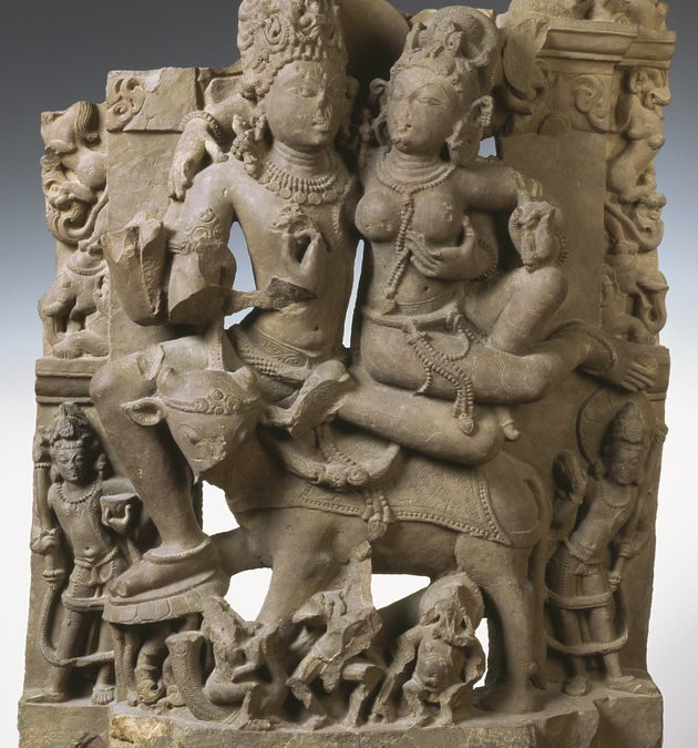 Siva et Parvati sur le taureau Nandi
