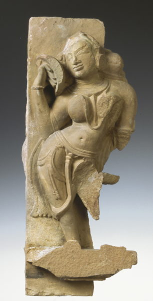 Une statue d'Apsara danseuse céleste (Inde)
