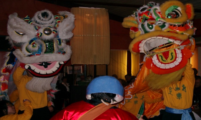 Célébration du nouvel an chinois, année du dragon de bois